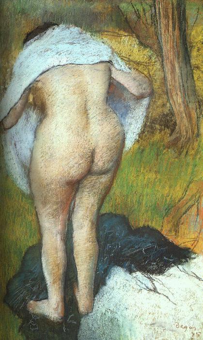 Girl Drying Herself, Edgar Degas